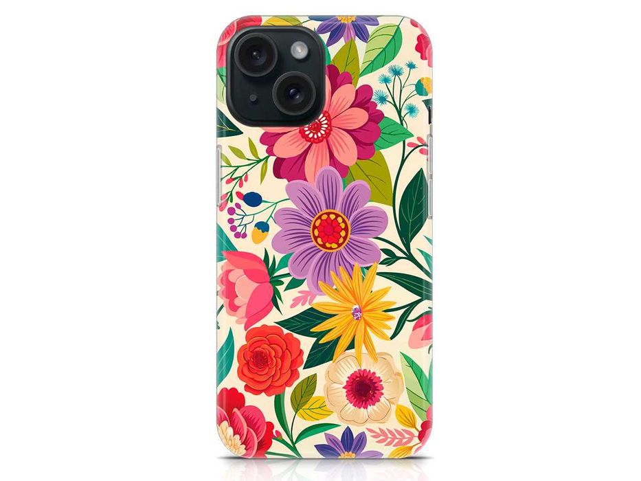 Capas em silicone com Flores para iPhone