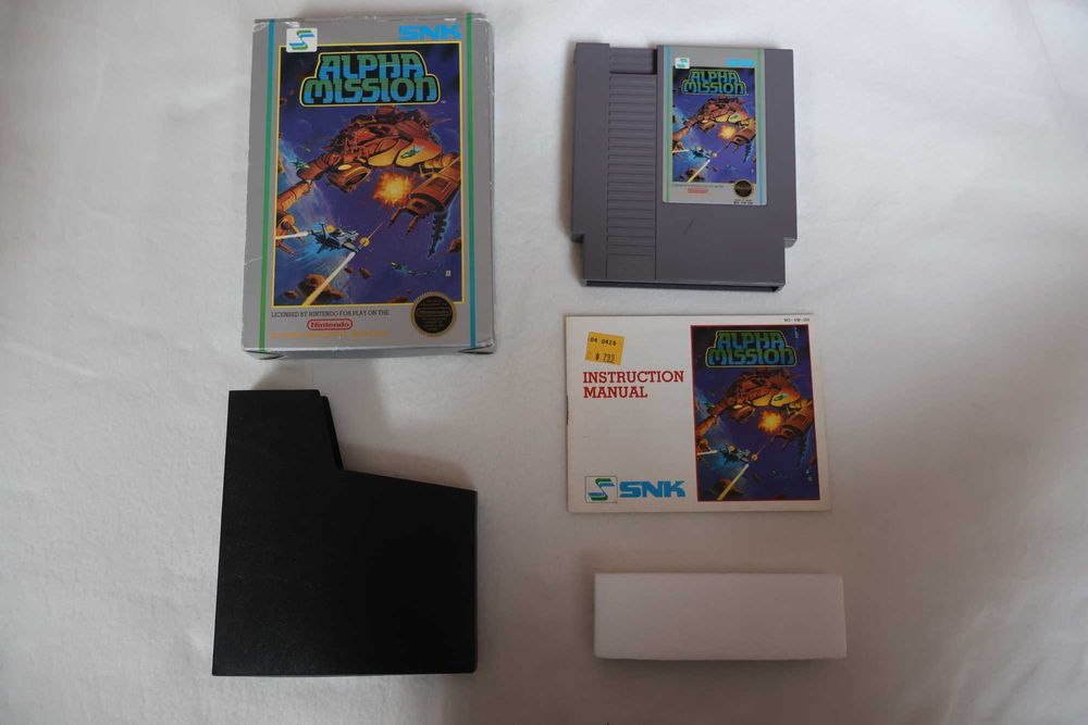 Gra Nintendo Nes Alpha Mission Komplet CiB Box 5 śrubowy NTSC/UC Japan