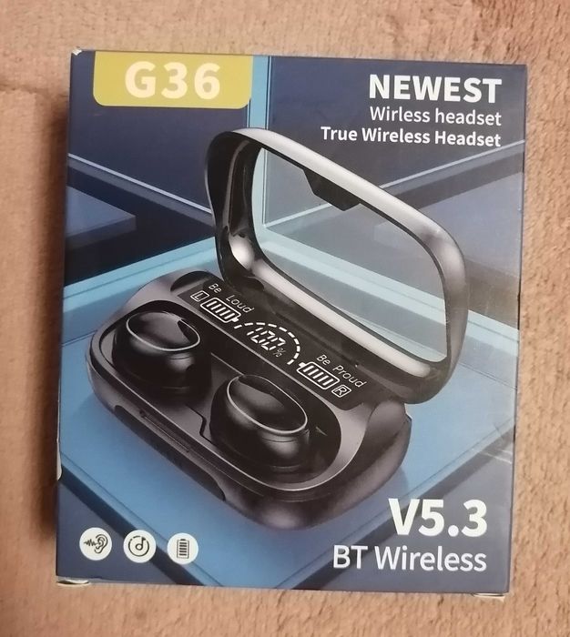 G36 TWS bezprzewodowe słuchawki Bluetooth 5.3