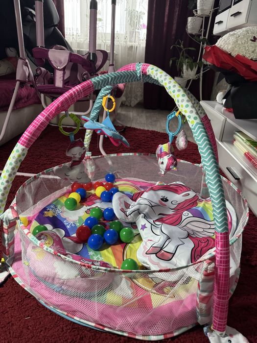 Килимок манеж 3в1