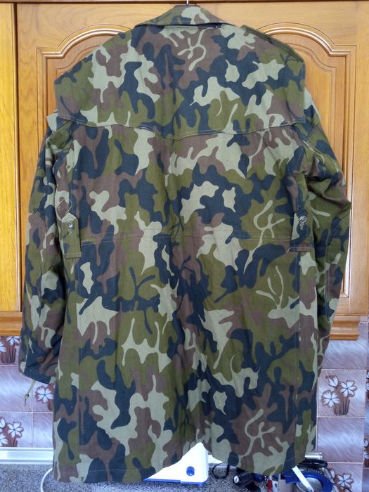 Casaco camuflado Exército Roménia M1990 sobretudo militar parka novo