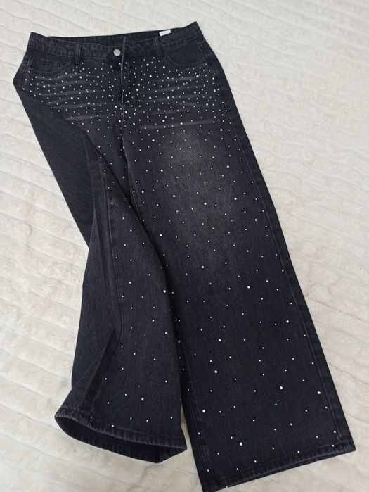 Джинси палаццо,широкі в камінці
