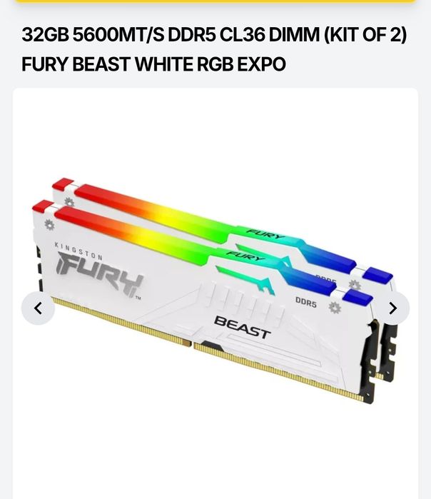 Memória RAM ddr5 32 gb