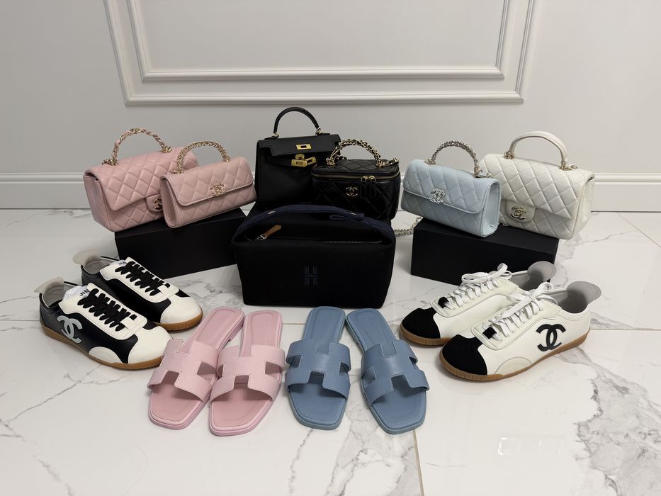 Кеди Chanel шльопки hermes