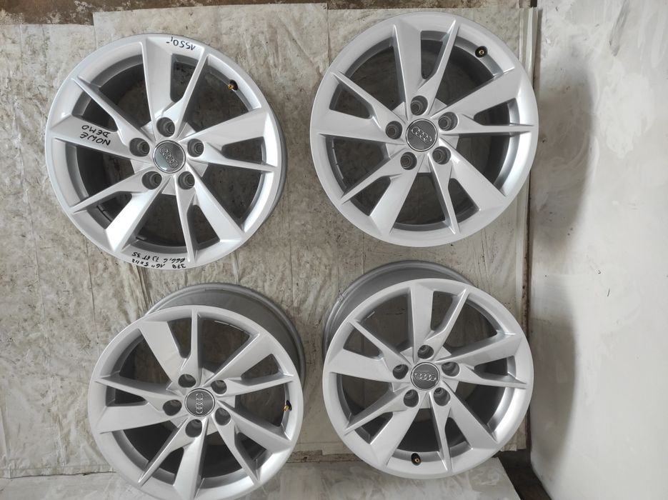 379 Felgi aluminiowe ORYGINAŁ AUDI R 16 NOWE DEMO 5x112 otwór 66,6