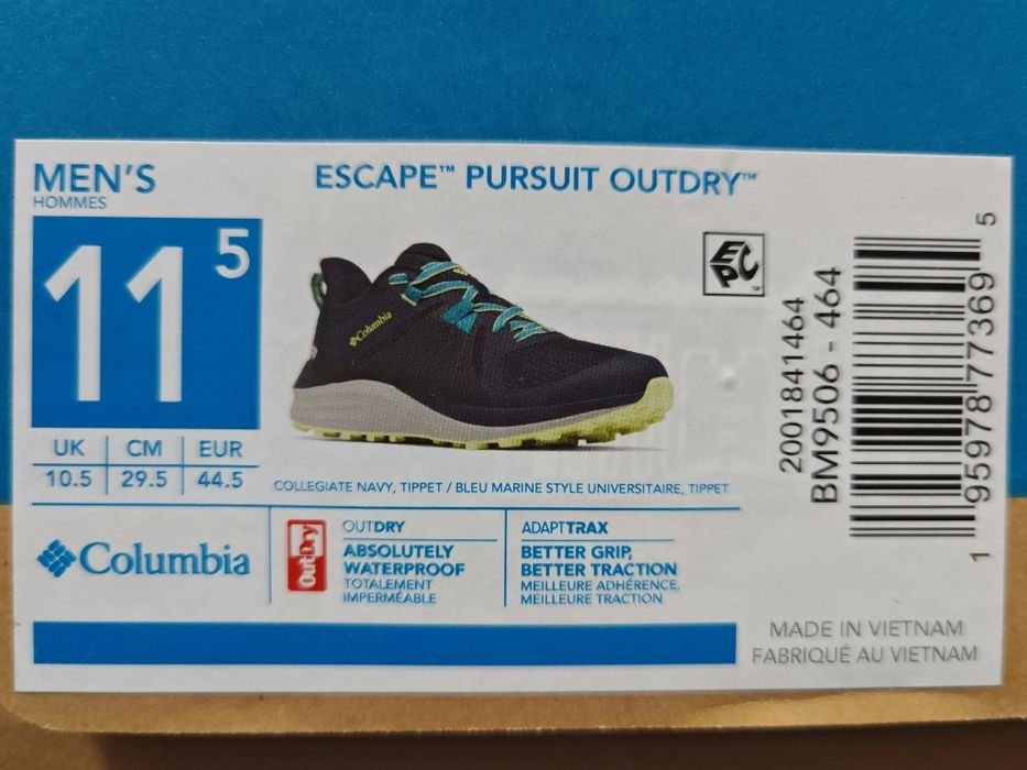 Columbia Escape Pursuit Outdry buty 44,5-45 nowe