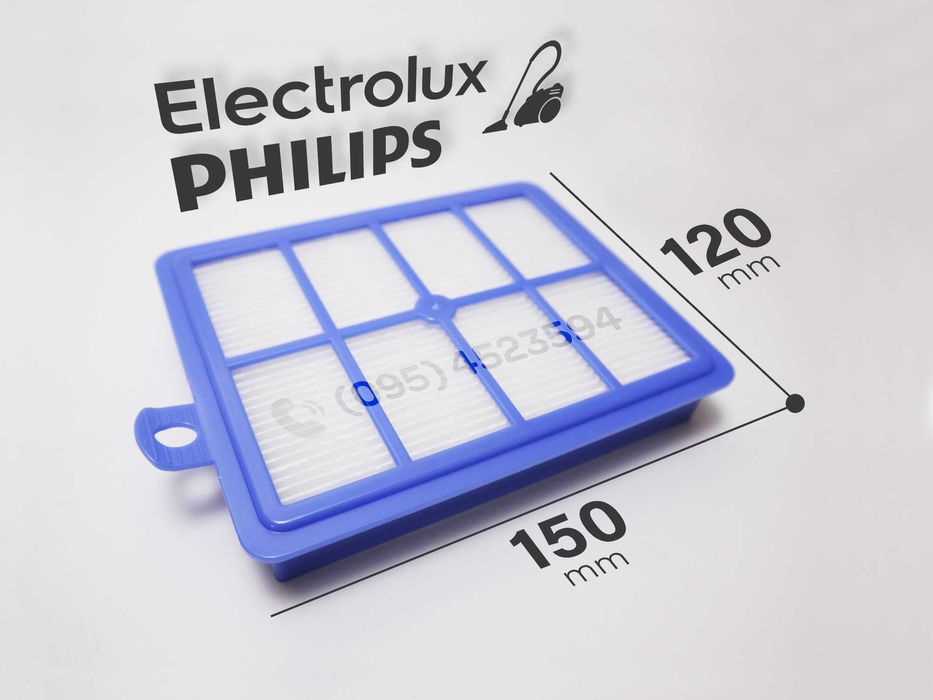 Комплект 3 шт: Мішок + HEPA задній + фільтр передмоторний Philips