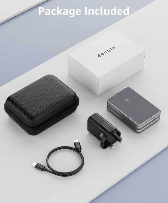 Decqle Magnetyczna Bezprzewodowa Stacja Ładująca 3 w 1