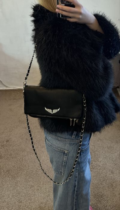 Сумка клатч в стилі zadig&voltaire  клатч rock черный