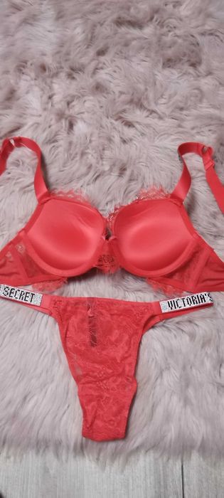 sexi komplet bielizny victoria secret prezent dla kobiet korobka błysk