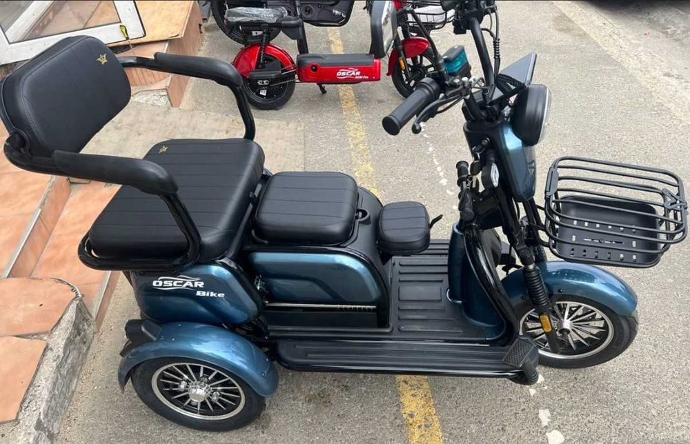 Тяговий трицикл Oscar Trio2 1200W (2026) Скутер 3 колеса 300кг