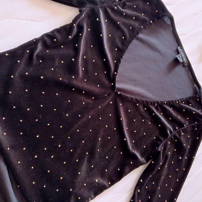Piękne body czarne Amisu XS 34 w stylu old money
