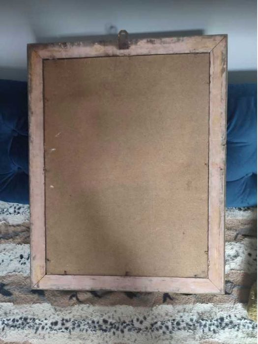 Art deco,obraz,olej,Anioł Stróż pilnuje dziecko