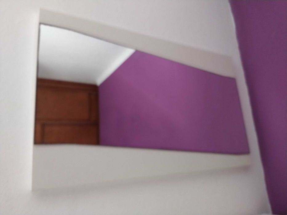 Espelho lacado em branco