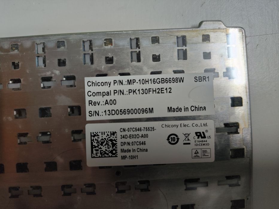 Teclado Portátil Dell Latitude 6530 Retroiluminado64738035623553121