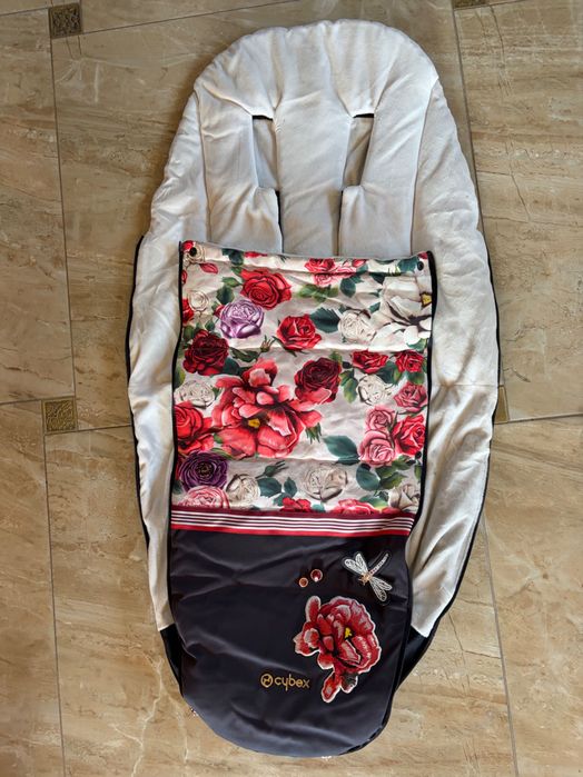 Zestaw Cybex Priam 2w1 Spring Blossom Light + MAXI Zestaw Akcesoriów