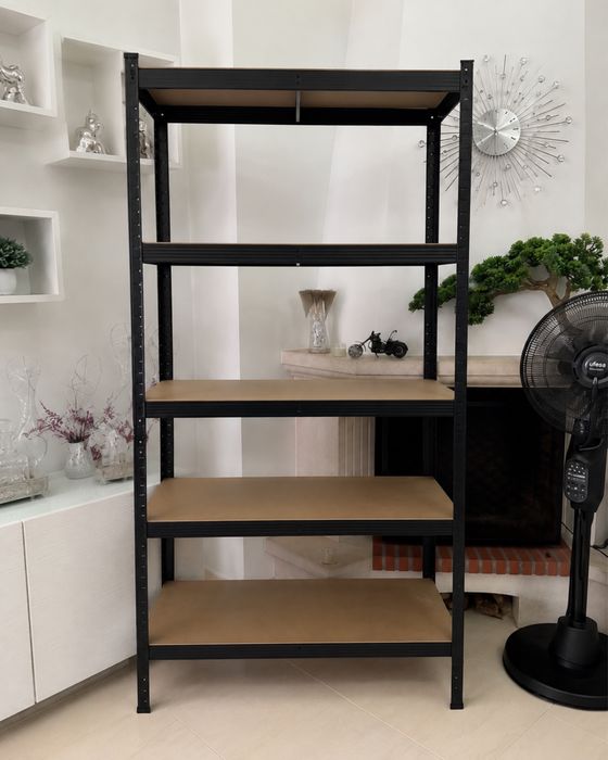 Estante metálica - PRETO (2 unidades) 180x90x40cm 875kg - Novo e Selado na caixa!