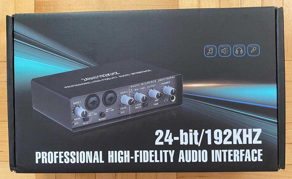 Interfejs , karta muzyczna zasilana usb 24 bit- Produkcja muzyki