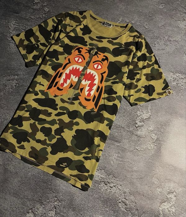 футболка bape tiger