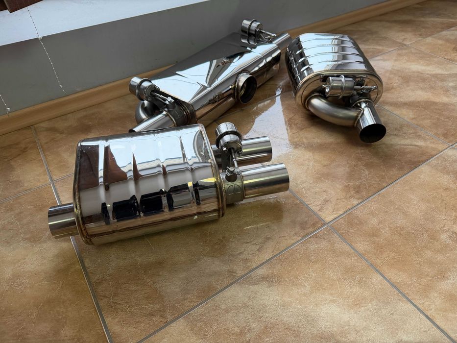 Глушитель банка банки вихлопу на вихлоп із вакуумною заслонкою