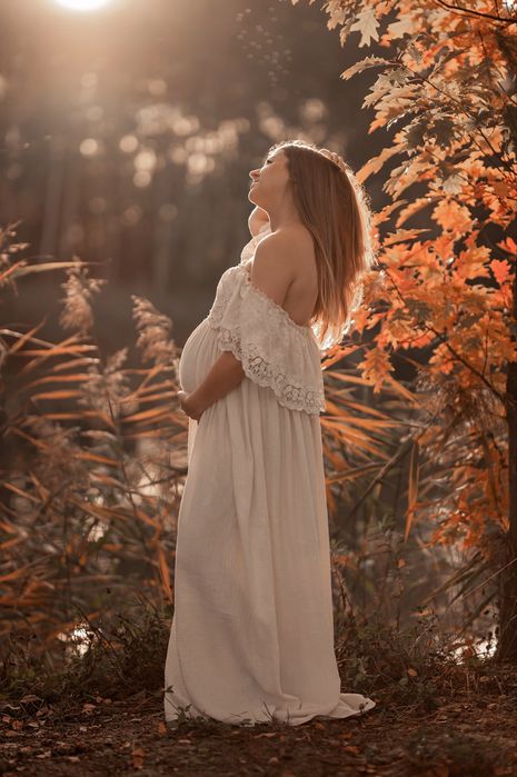 Sukienka do sesji ciążowej Seila Art dresses celine