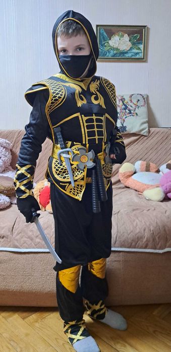 Костюм на хлопчика нінзя зріст 140-145 см