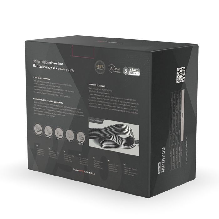 Mars Gaming Mpiii750 Moduł Zasilaczy 750 W 20+4 Pin Atx Atx Czarny