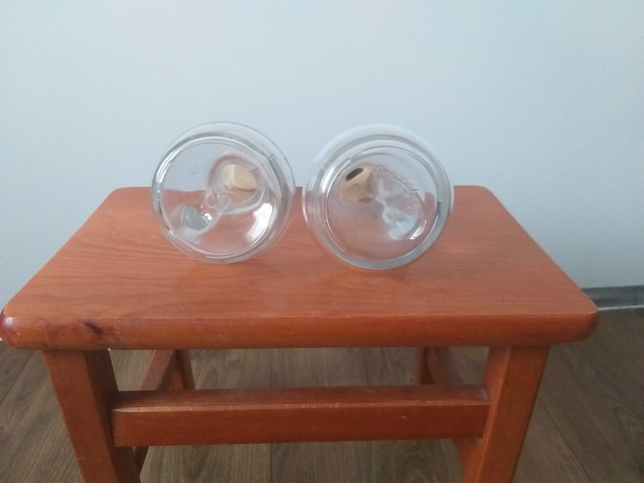 Butelki szklane z korkiem na oliwę_2 szt