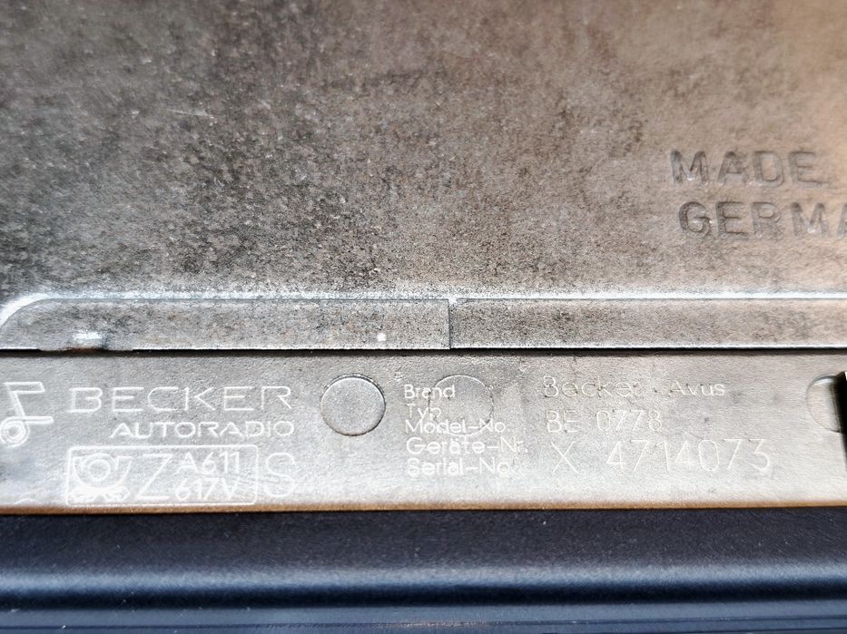 BECKER AVUS CASSETTE Mercedes Stereo Czytaj Opis !