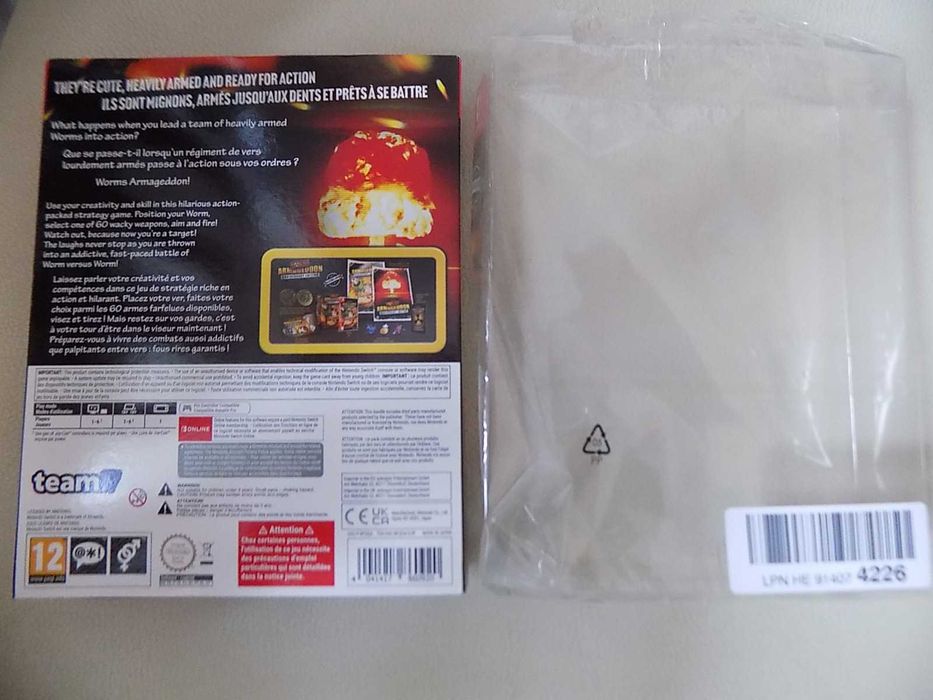 Nowe Wormsy Armageddon Anniversary Collector's Edition Nintendo Switch