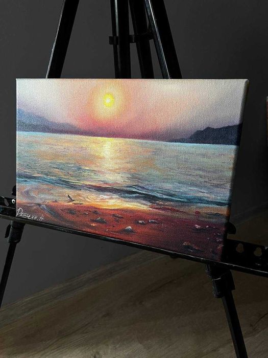 Obraz olejny na płótnie Rajskie Morze 20*30