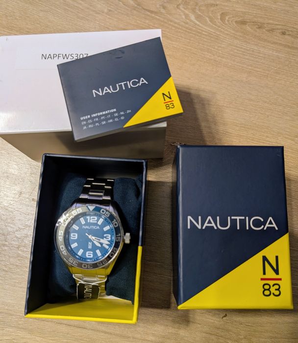 Zegarek NAUTICA NAPFWS307 Silver/Blue NOWY