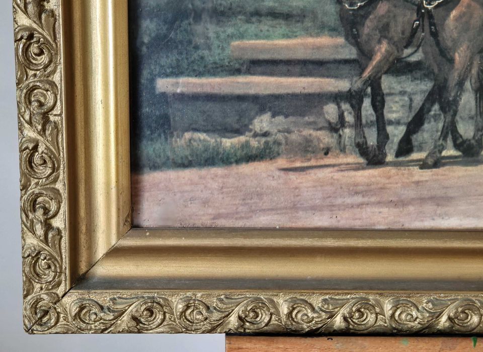 Obraz reprodukcja Thomas Eakins The Fairman Rogers zaprzęg konny PRL