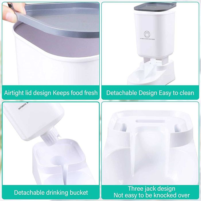 (NOVO) Alimentador automático para animais de estimação de 3,8 l