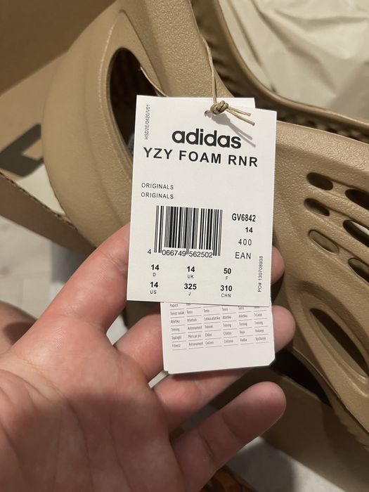 OKAZJA! Nowe Adidas Yeezy Foam RNR Clay Taupe 50 wwa