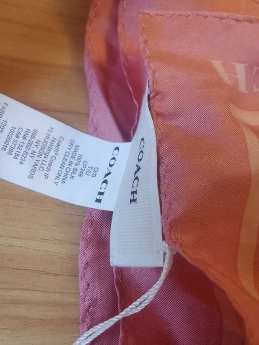 Хустинка платок coach Signature Heart Print Silk