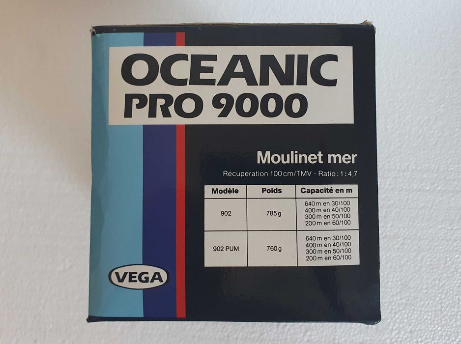 Carreto grande pesca de Mar, Vega Oceanic Pro 9000, com caixa original