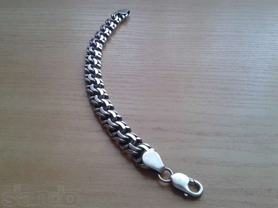 Срібний браслет БІСМАРК 53,3 грама 21,5 см