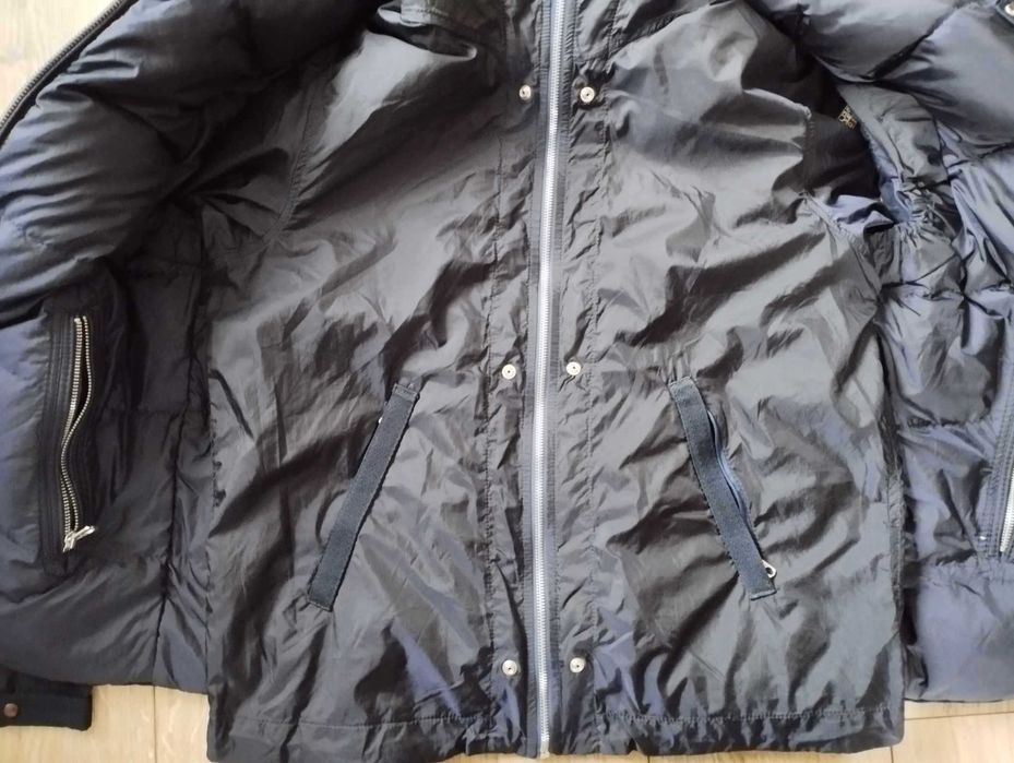 Napapijri kurtka + kamizelka puchowa jeans L Vitage Retro down west