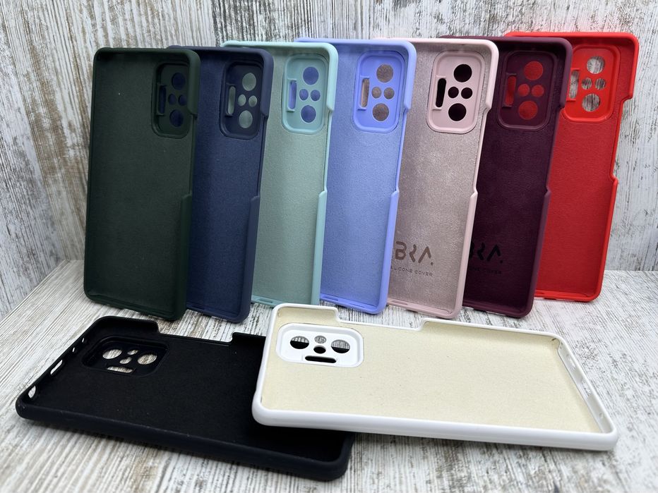 Не пачкаются! Чехол Silicone Case на Xiaomi Redmi Note 10 Pro Чохол