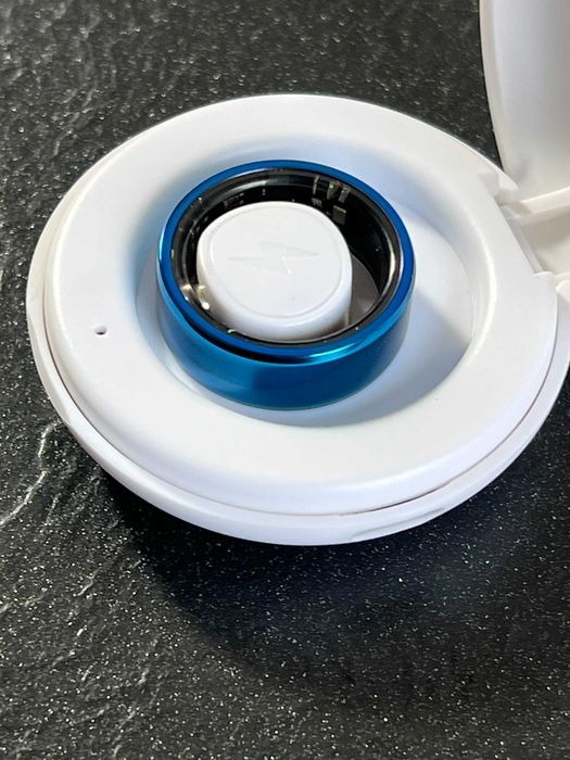 Smart Ring #8 18.2mm Niebieski Android iOS Inteligentny pierścionek