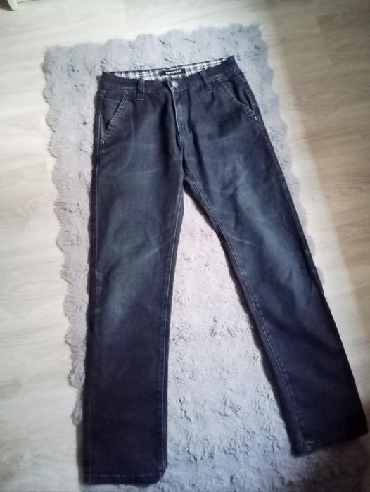 Spodnie Męskie Jeansy  czarne Kingbon rozmiar L