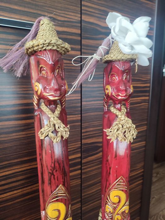 Статуэтки.Папуасы.Декор для дома.Индонезия