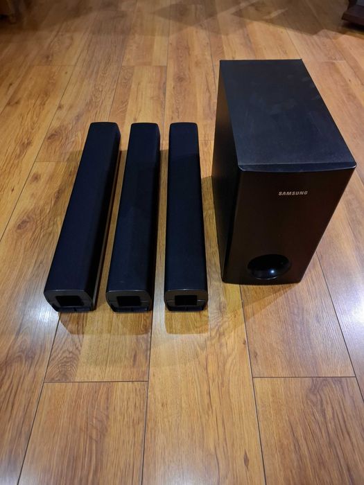 Głośniki Samsung HT-TZ315 – (2x przód, 1x tył) + Subwoofer