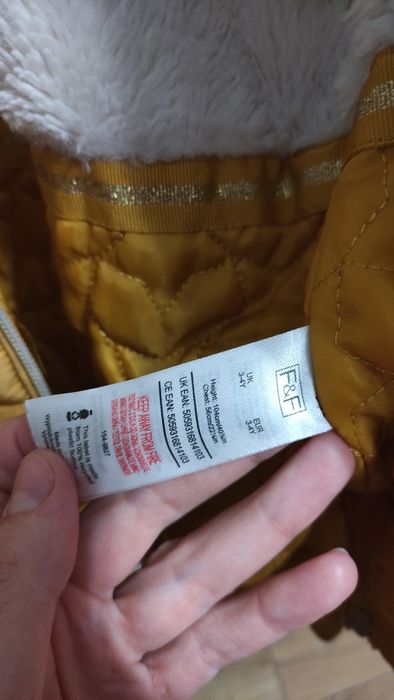 Kurtka zimowa dziewczęca 104 F&F