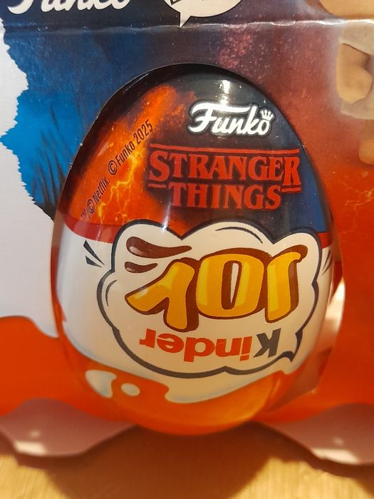 Ovos kinder Joy embalagem tripla Stranger Things Netflix Pop Funko NEW