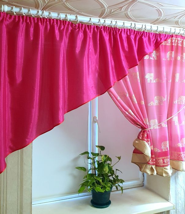 Штора занавеска тюль на кухню ламбрекен