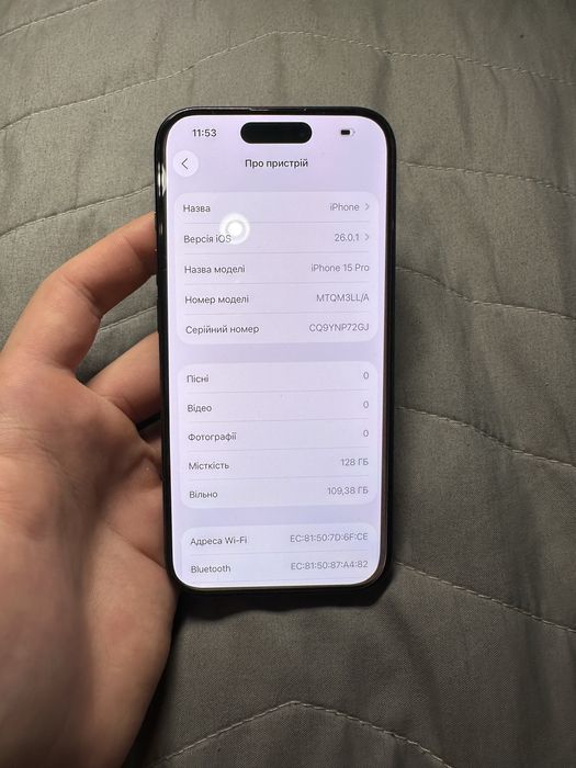 Iphone 15 Pro, 128 gb, Neverlock