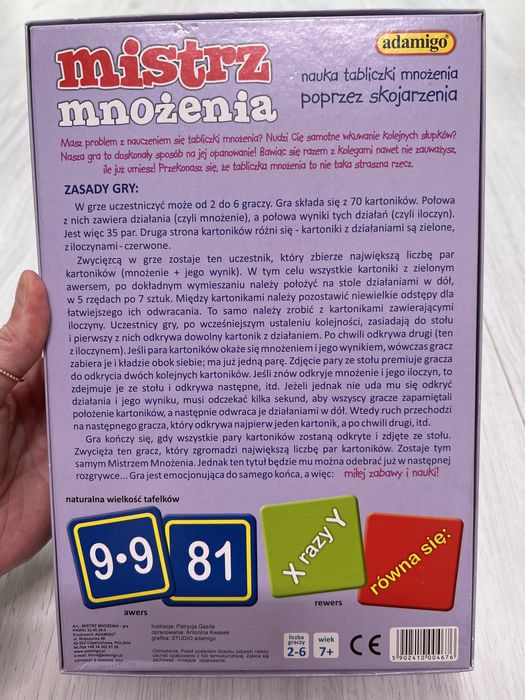 Mistrz mnożenia - gra edukacyjna