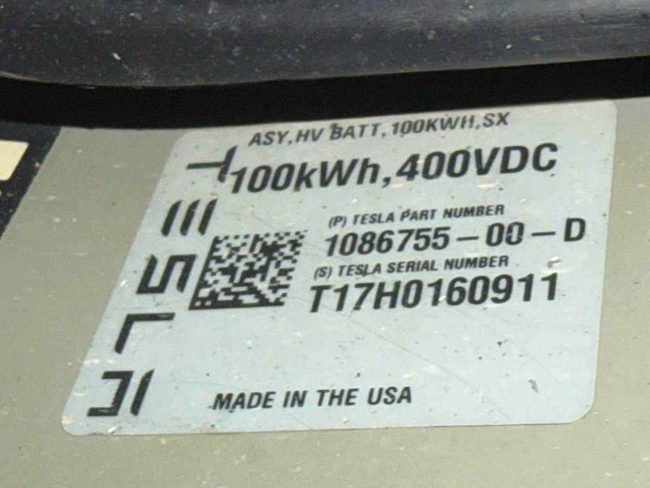 Батарея високовольтна Tesla S/X 100KWh  повний привід 2017 1086755-00-D